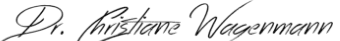 Unterschrift Dr. Christiane Wagenmann